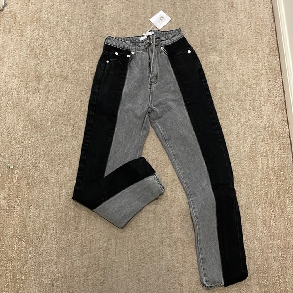 ADIKA “ Nori Color Block Jeans / MOM “